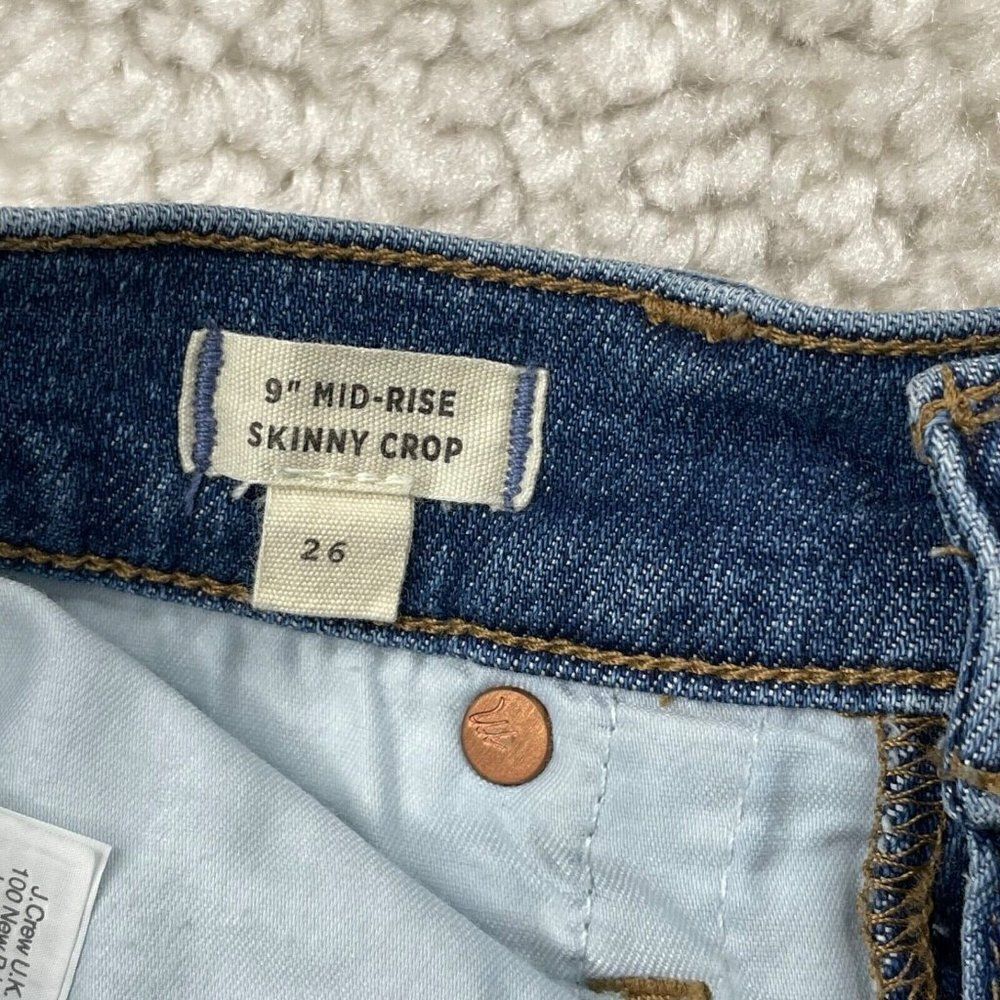 Madewell 9" Mid Rise Skinny Crop Jean Button Fly - Picture 6 of 12
